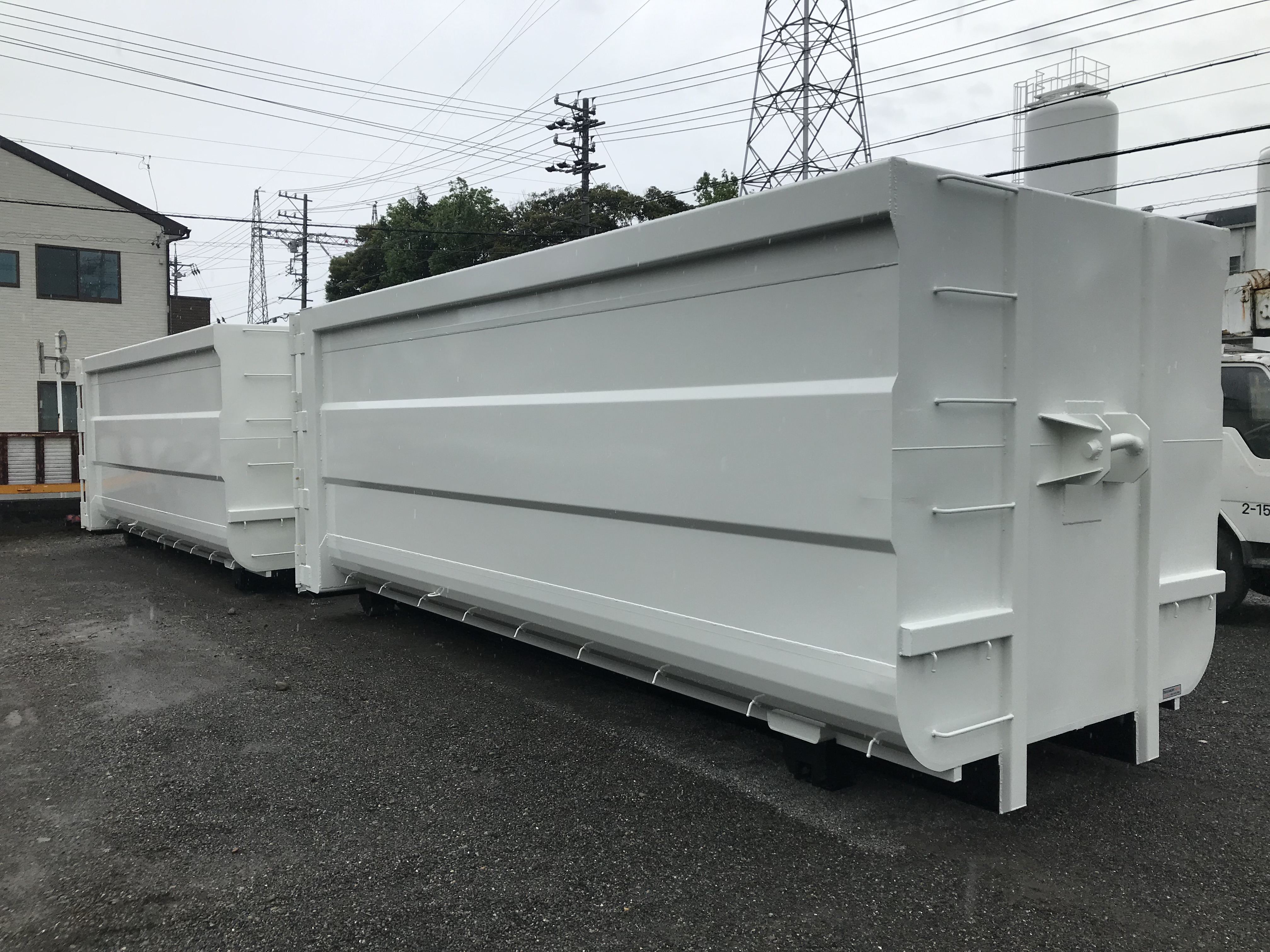 ステンレス 産業廃棄物運搬用 脱着コンテナ 30㎥ 製作写真3