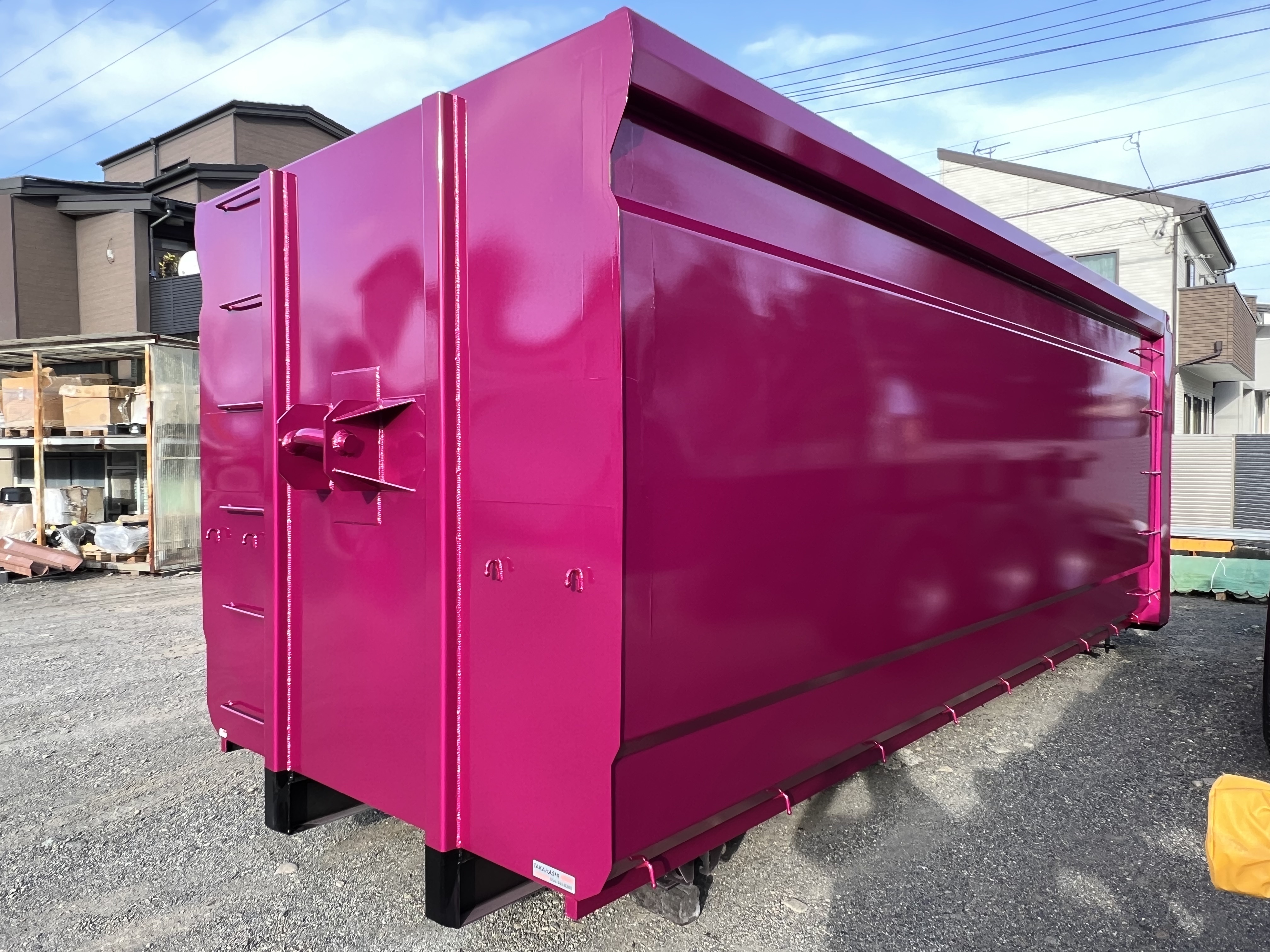 HARDOX® 産業廃棄物運搬用 30㎥ 脱着コンテナ（パープル2） 製作写真3