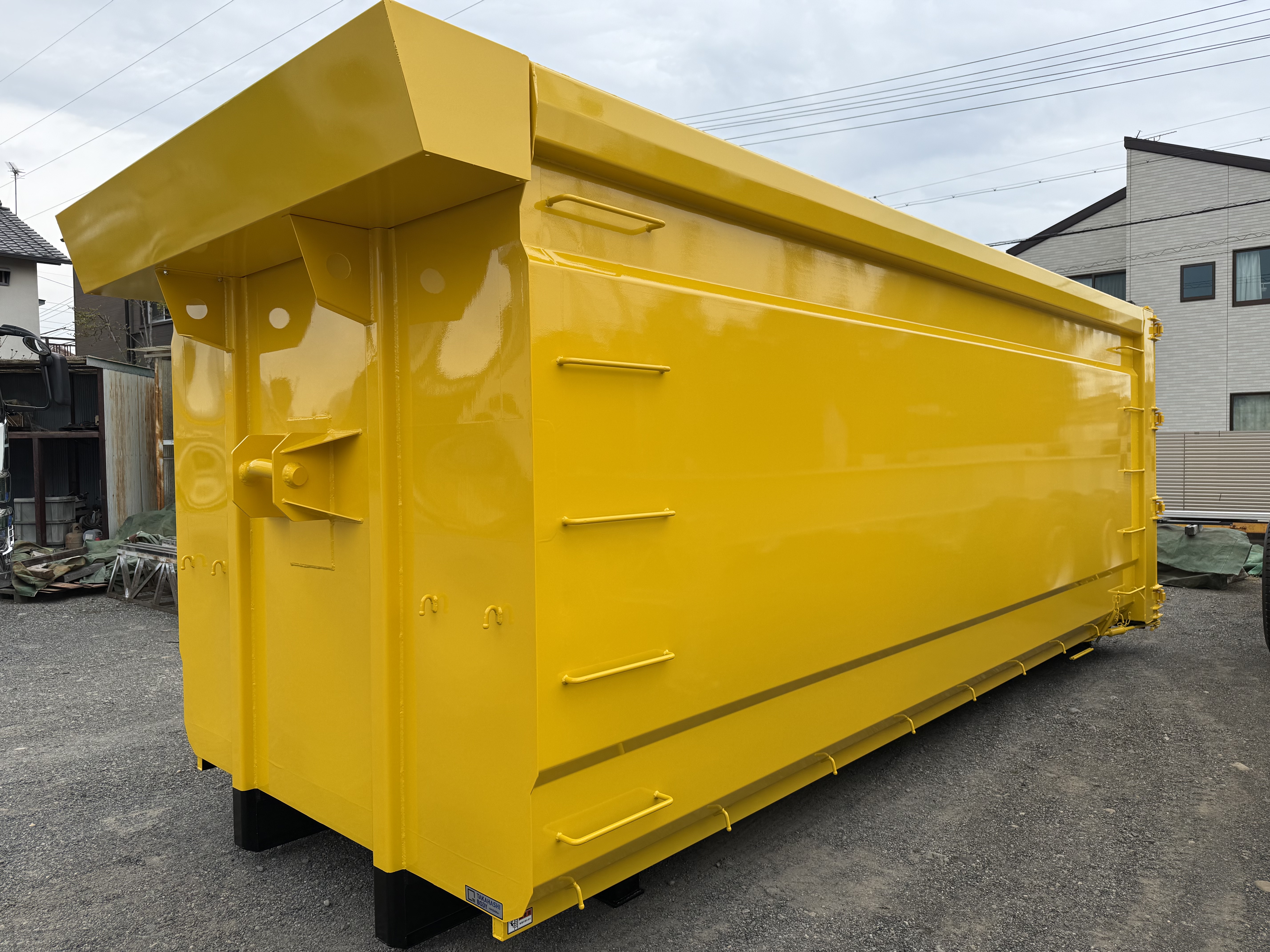 HARDOX®450 木チップ用 30㎥ 脱着コンテナ 製作写真3